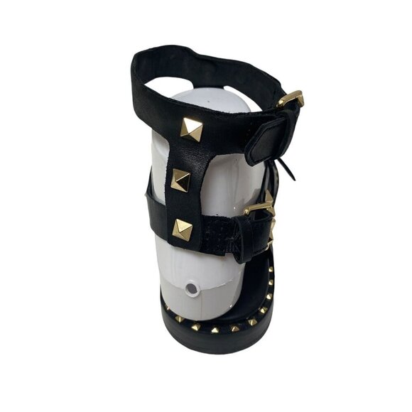 ASH Pacific Gladiator Sandals Size 6 Black Studded Strappy Womens Flats - Picture 15 of 16